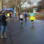into the finish Hydepark 10k
